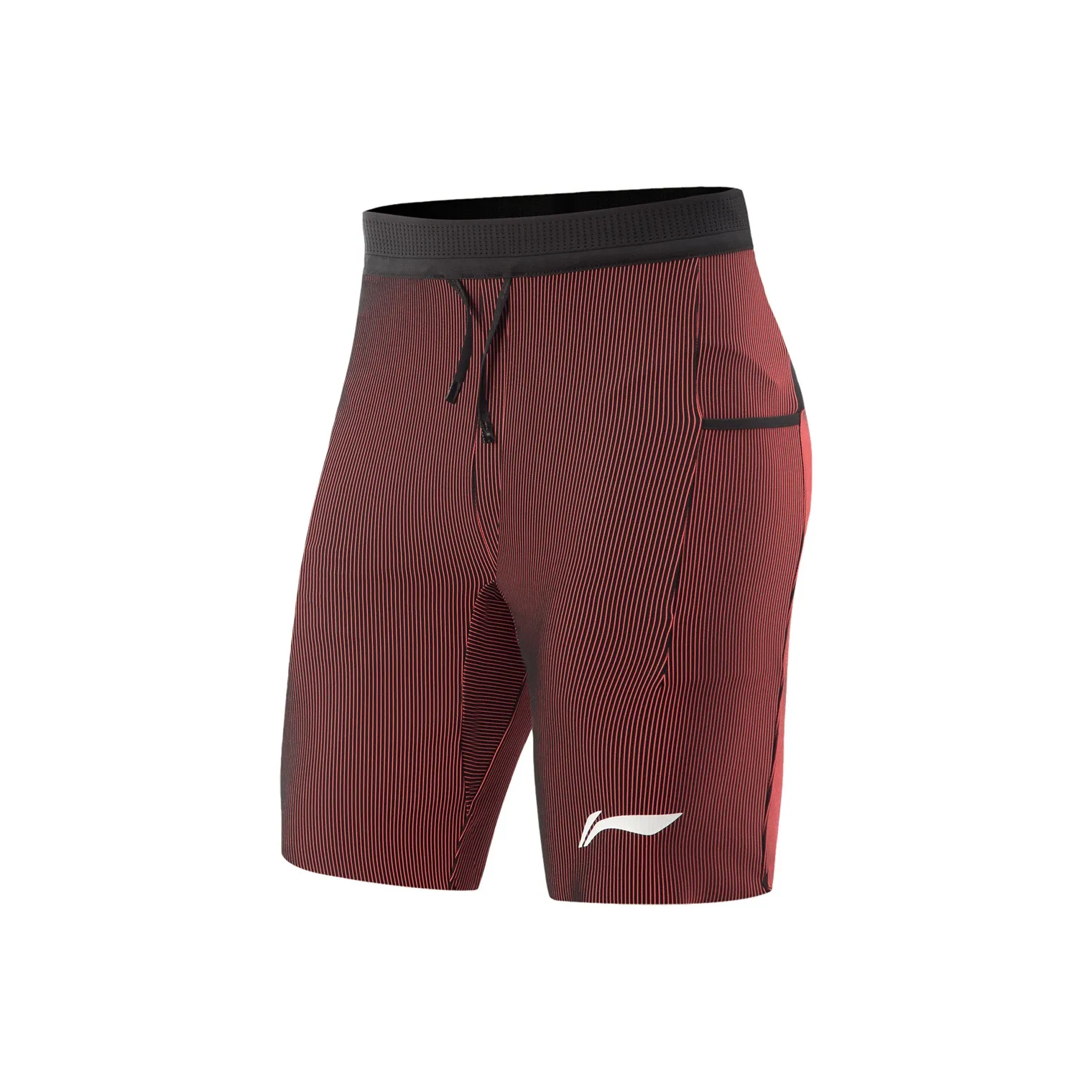 LINING RUNNING Collection Спортивные шорты Мужские Черный Неоново-фруктовый Красный