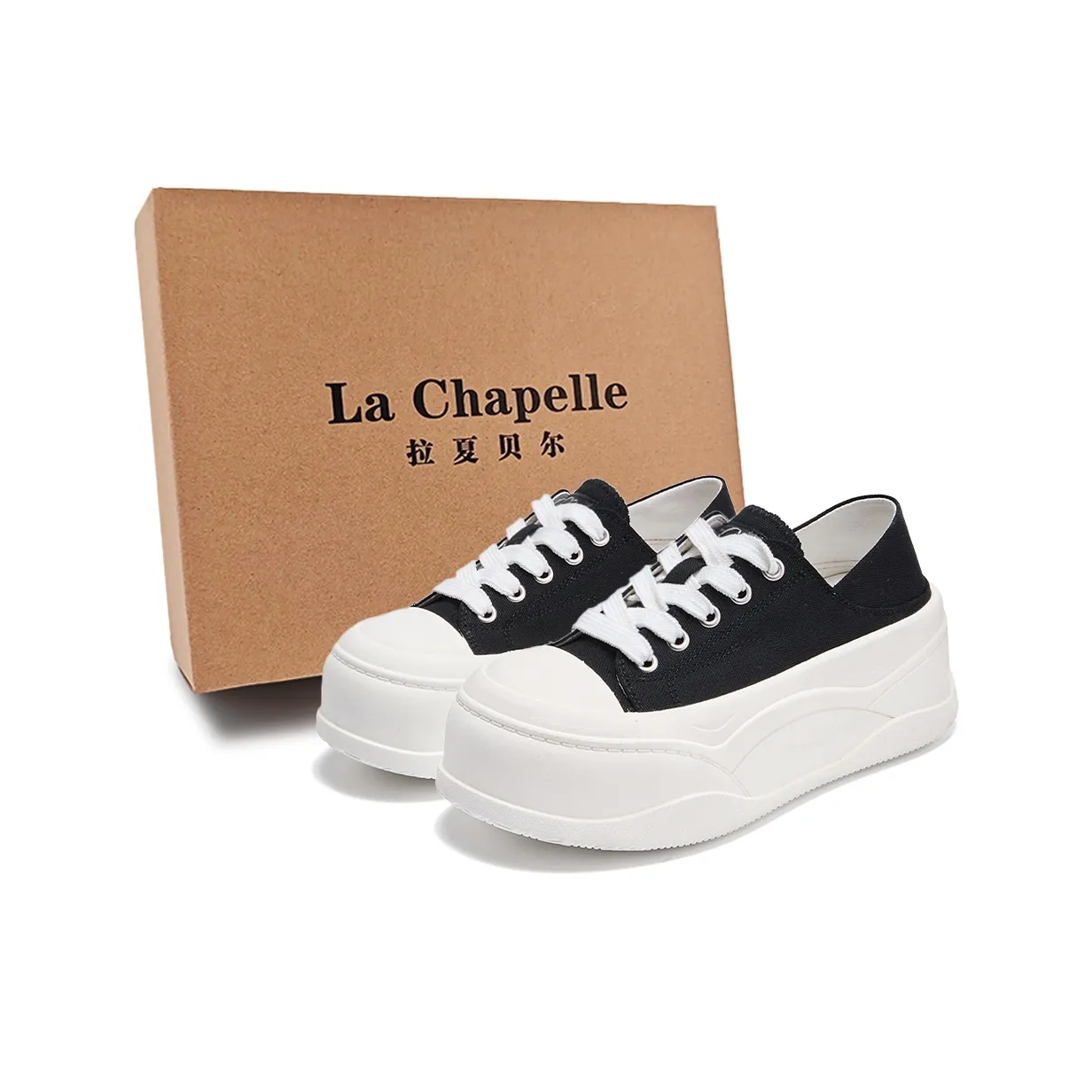 La Chapelle Casual Низкий Топ Черный Женский