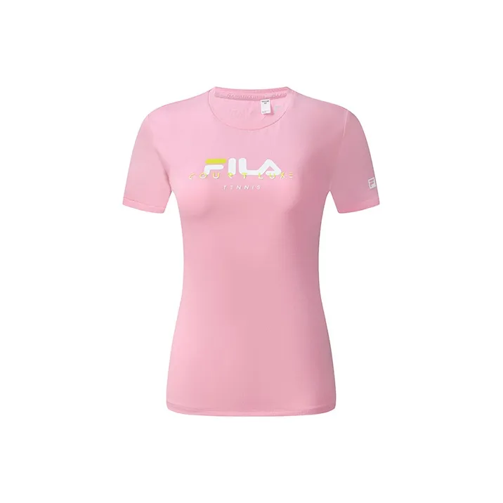 FILA Athletics T Shirt Women's Prismatic Crystal Pink