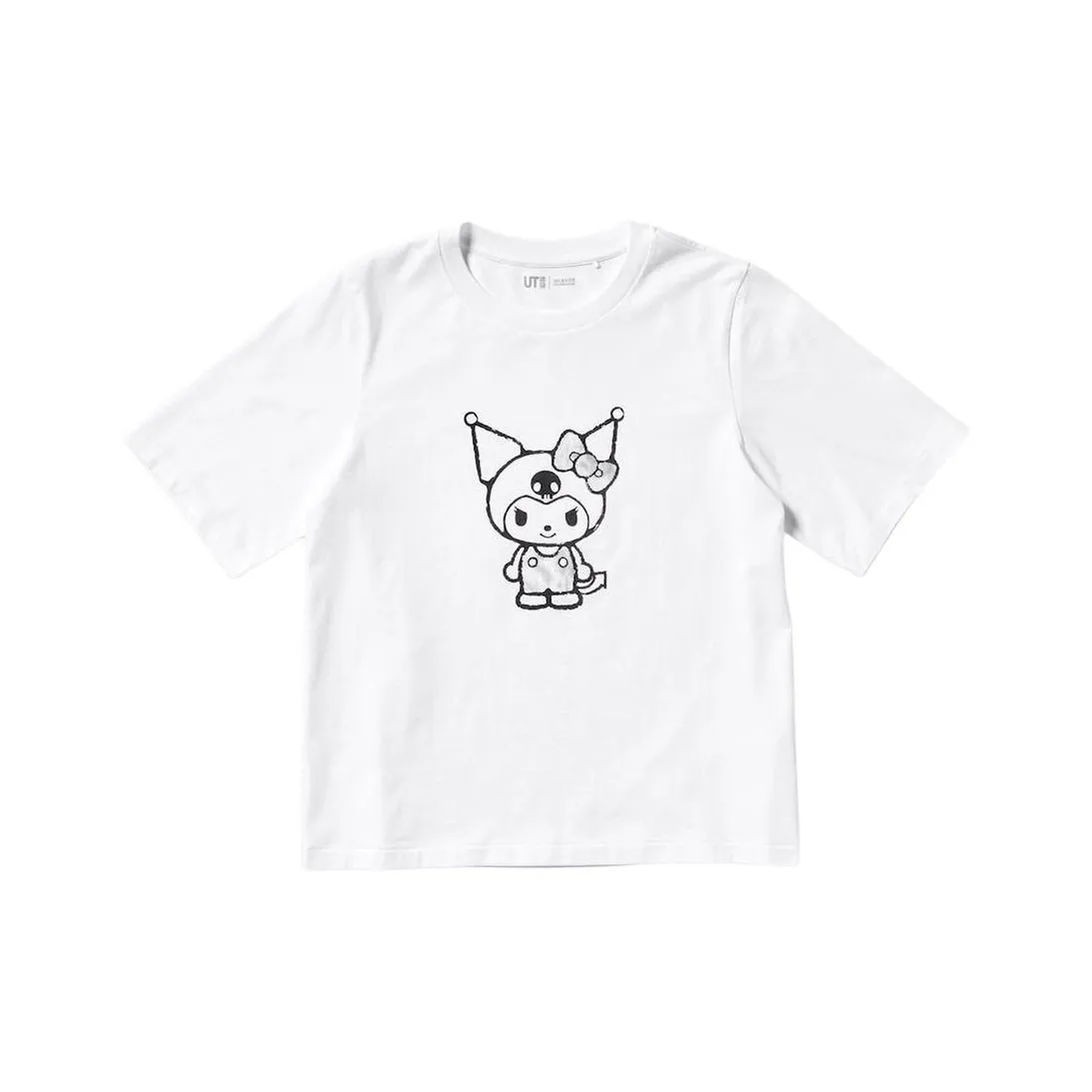 UNIQLO Sanrio Three Little Piglets Co-brandedTHREE Little Piglets Co Branded Обычный T Рубашка Женская Белая