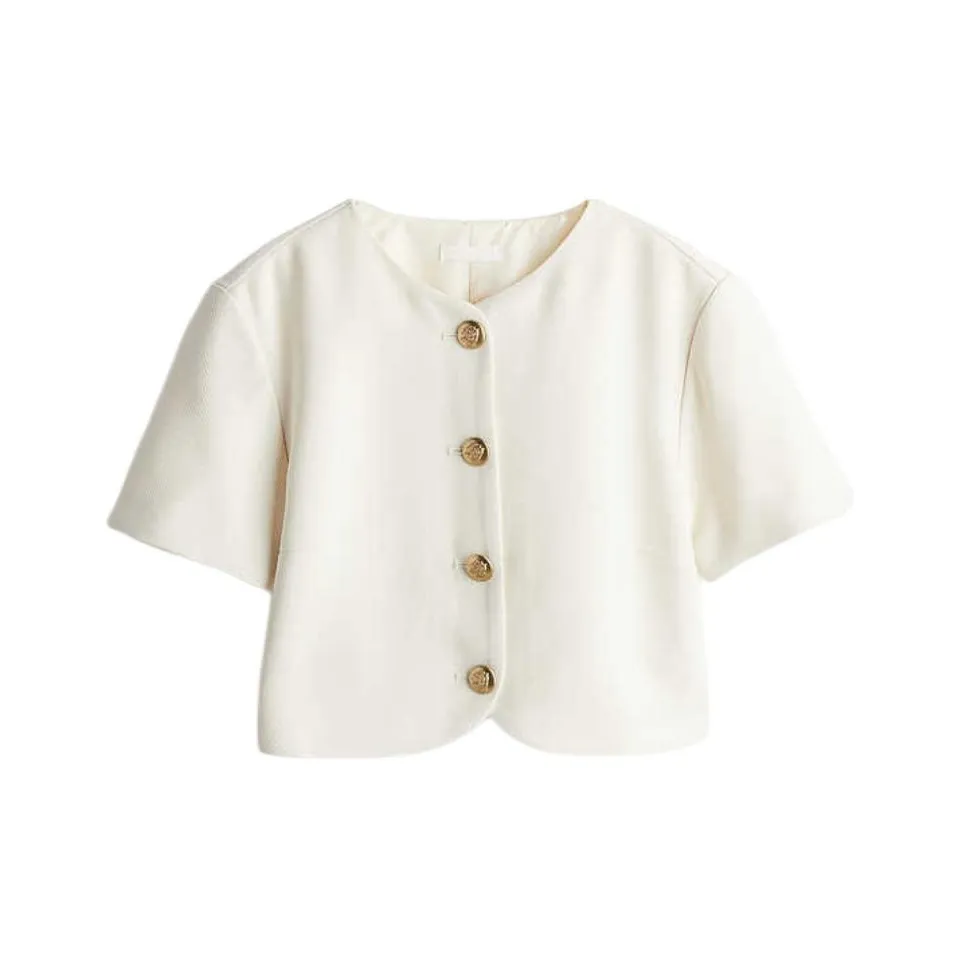 H&M Crop Tops Women's White