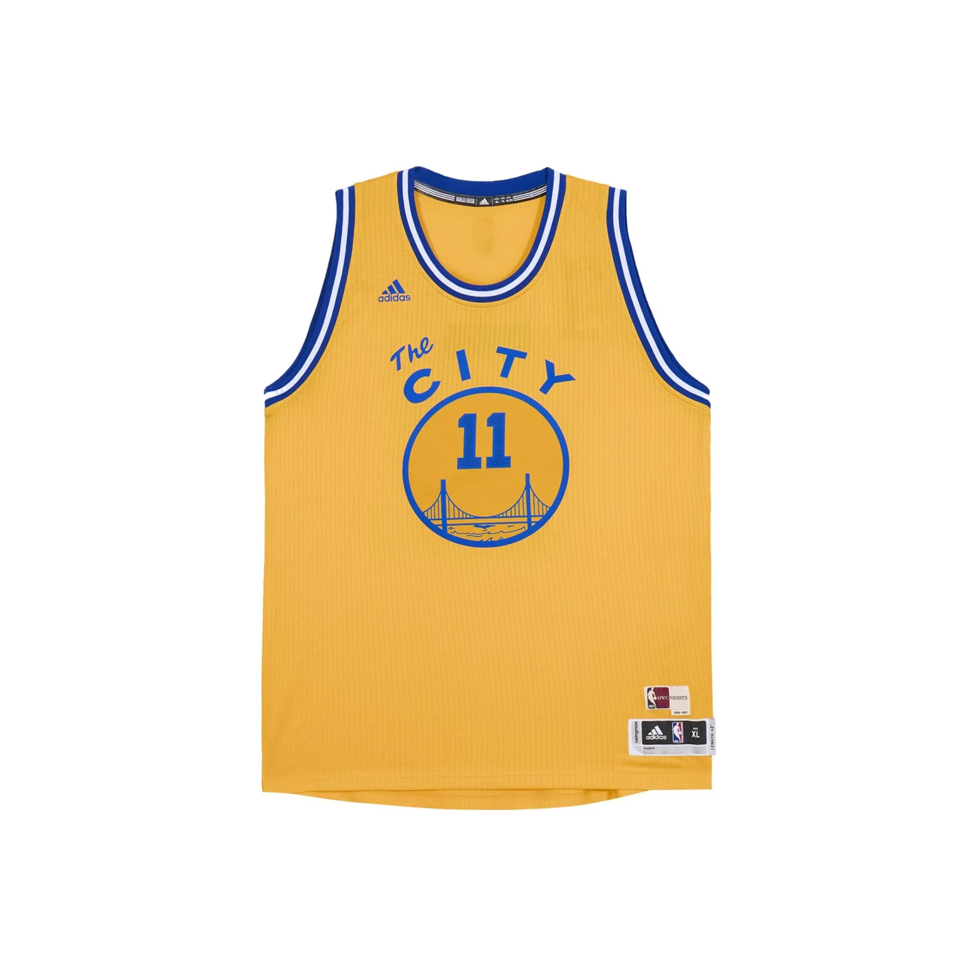 Adidas Баскетбольная Джерси Унисекс Желтая Синяя