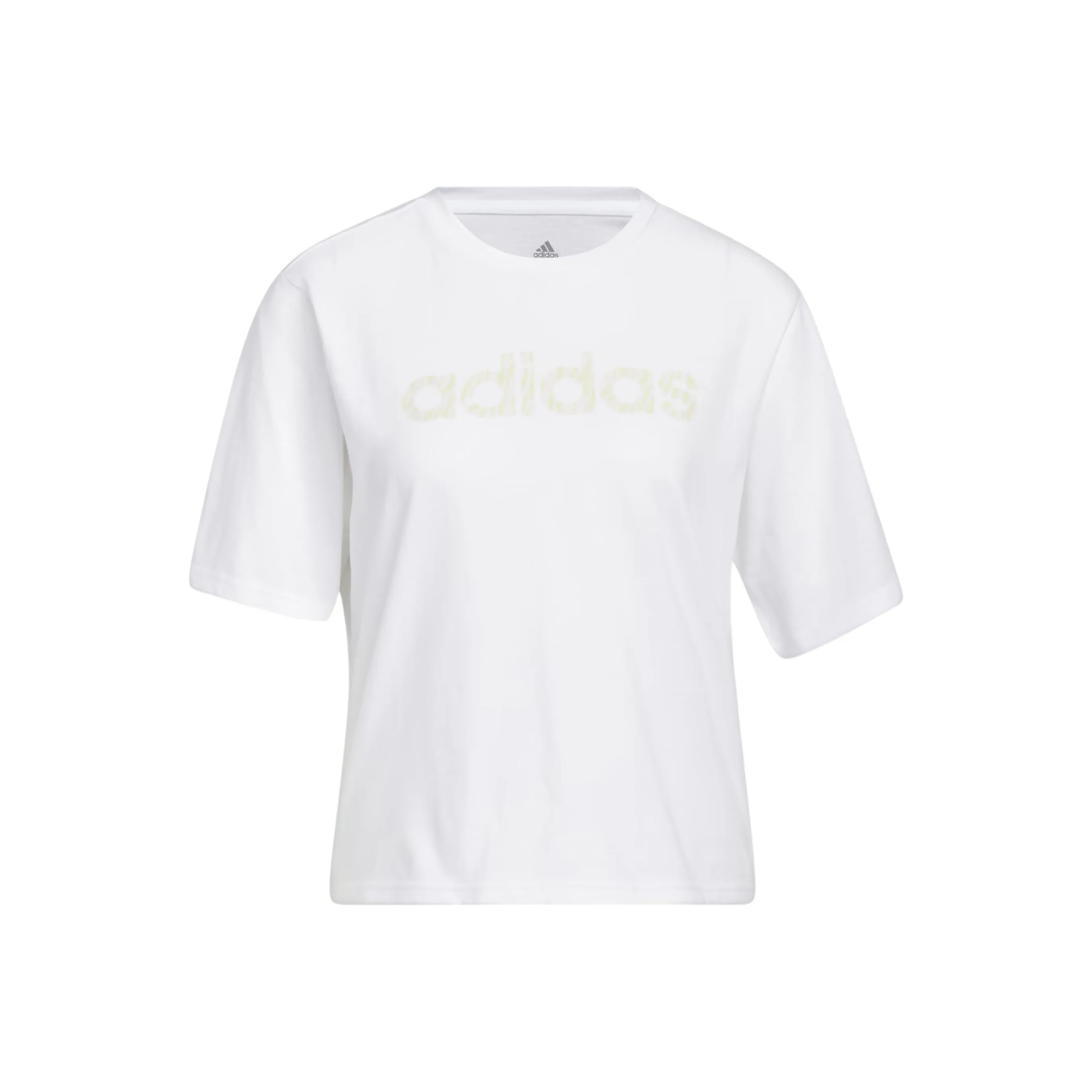 adidas Water Tiger Graphic Crop Tee White