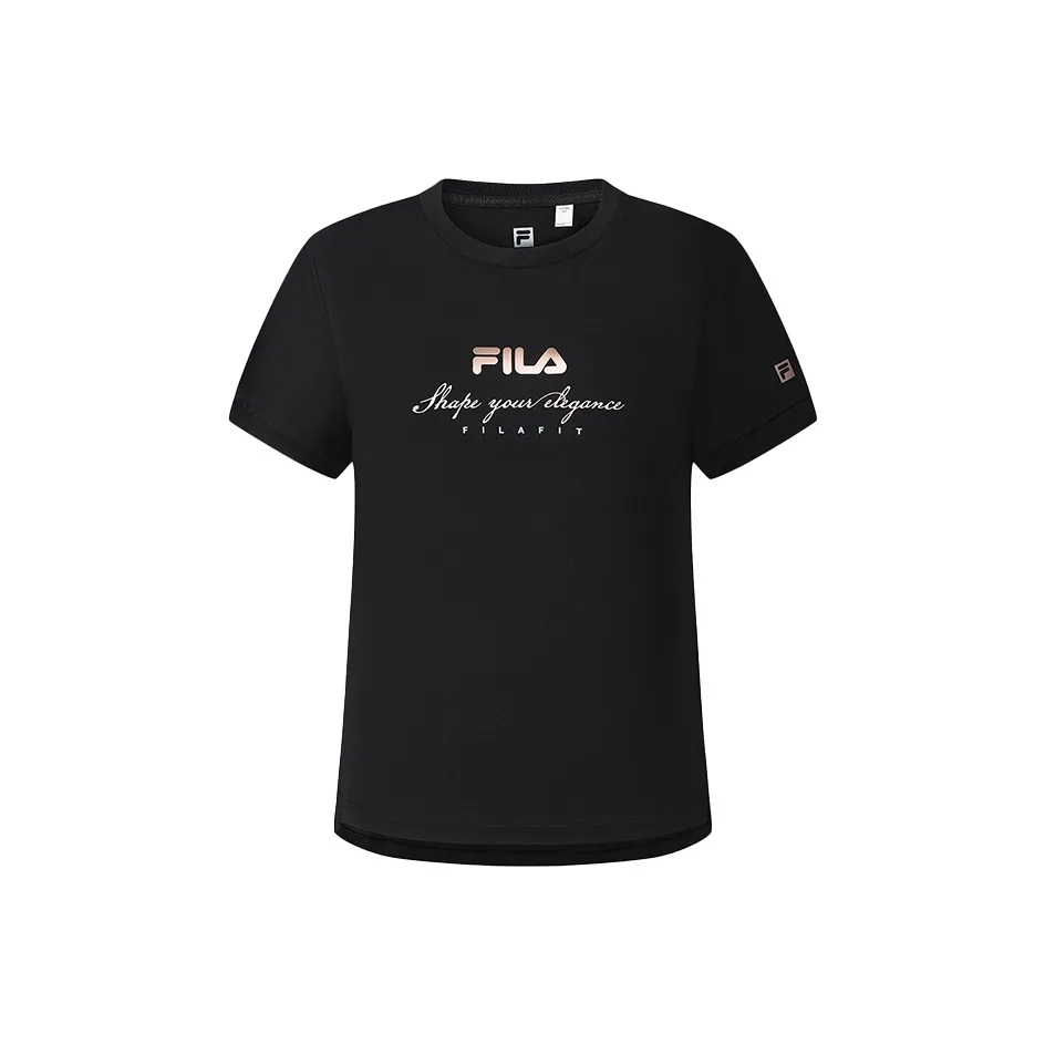 FILA Fitness Regular T Shirt Women's Pitch Black