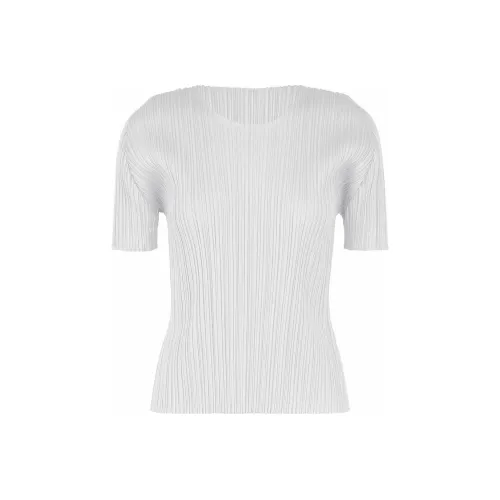 PLEATS PLEASE ISSEY MIYAKE Белая Женская Рубашка T