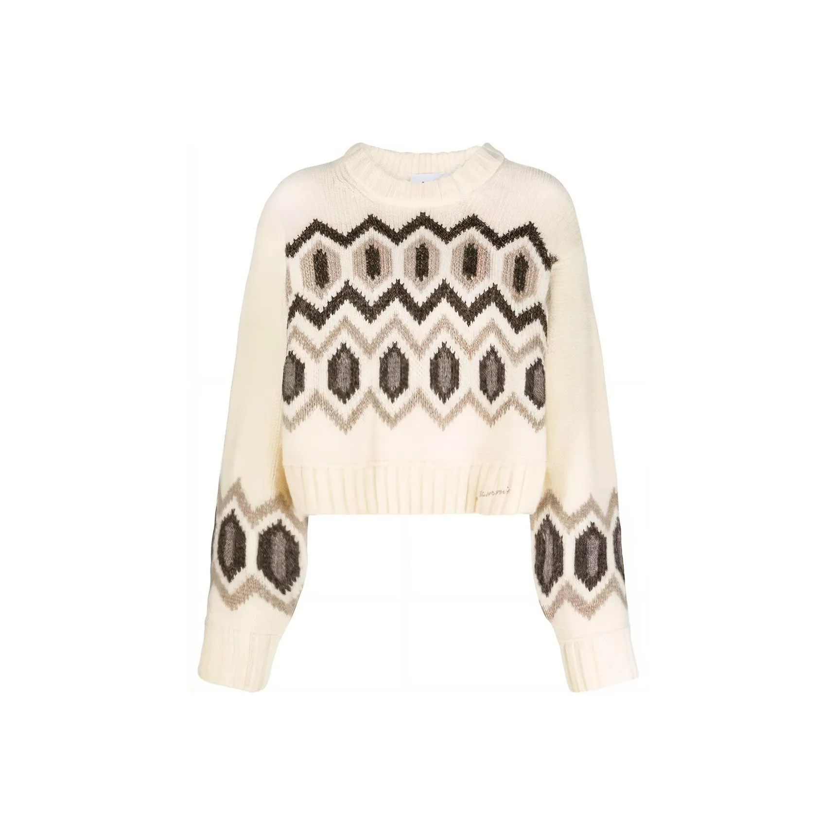 GANNI Intarsia knit Wool Jumper
