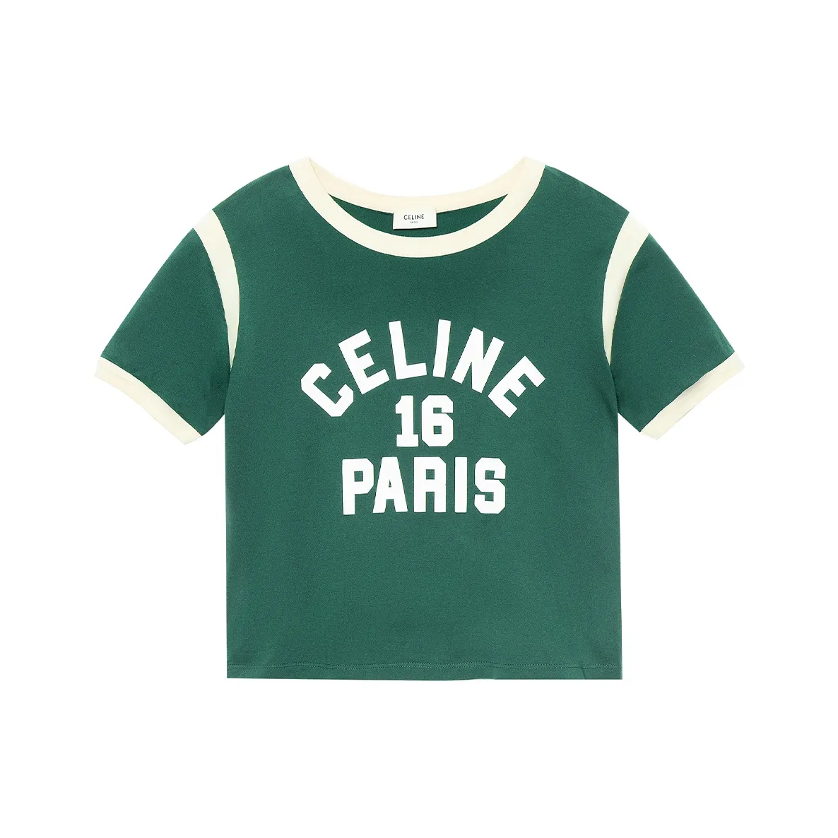 CELINE T med shirts Women's Green