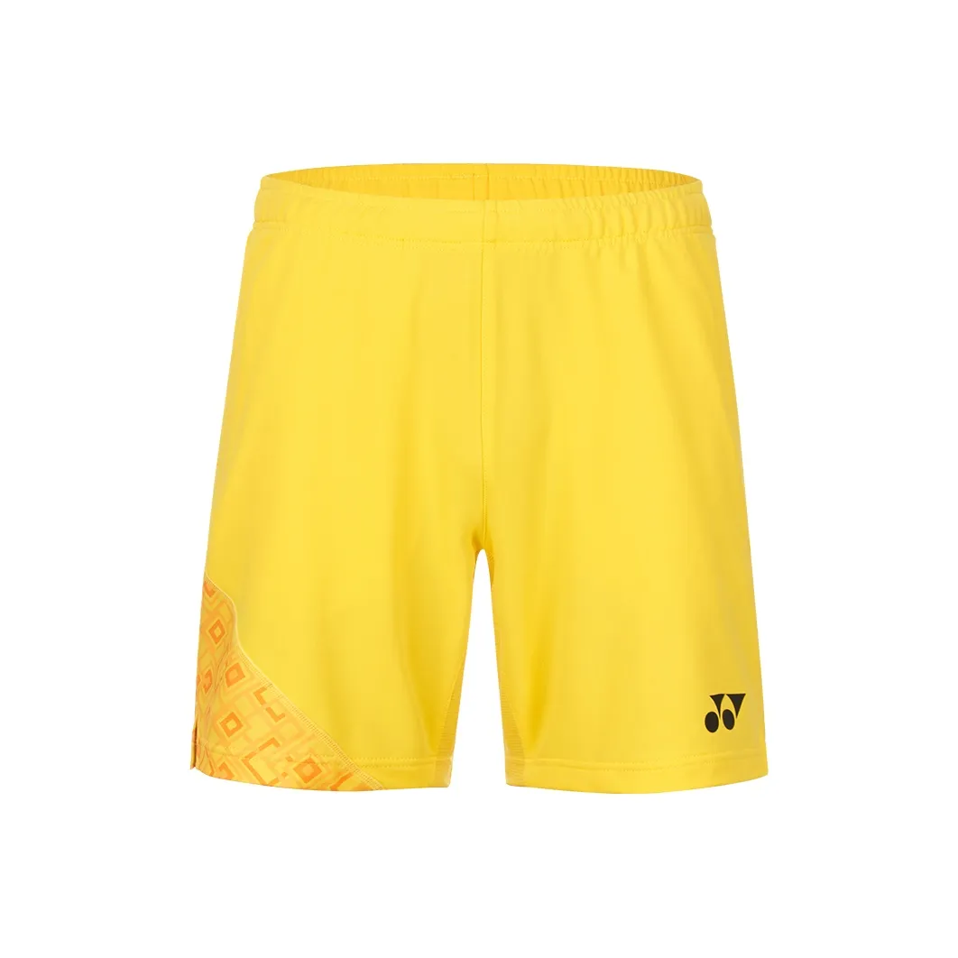 YONEX Sports Shorts Men's Begonia Flower Yellow