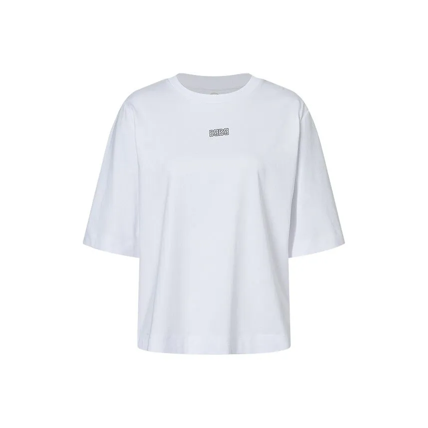 BOGNER Т-рубашка с оборванным плечом женская чисто белая W031