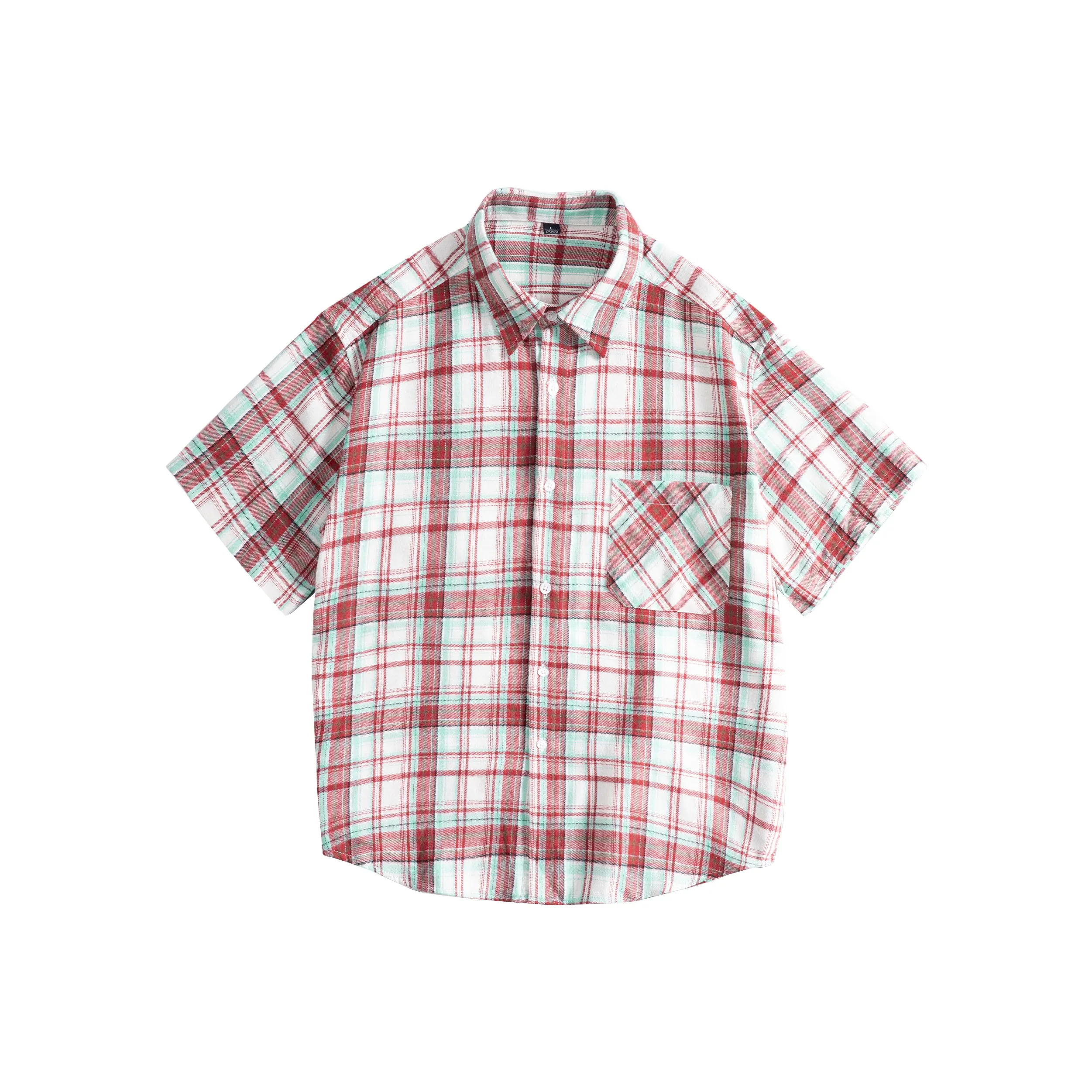 Lightning X Storm Shirt Unisex Red White Plaid