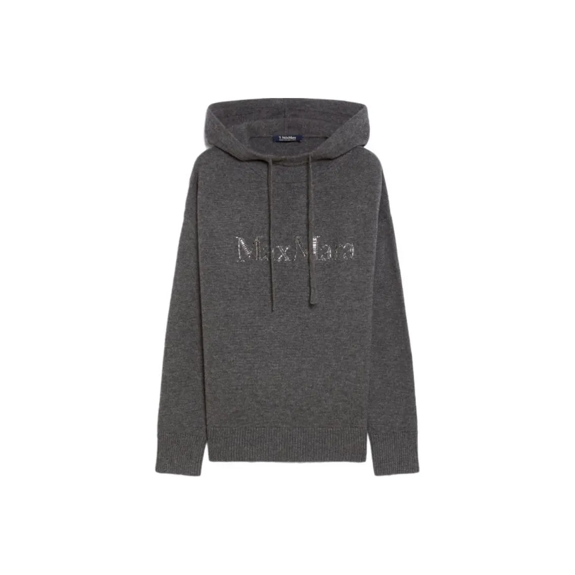 'S MAX MARA Logo Embellished Knitted Hoodie