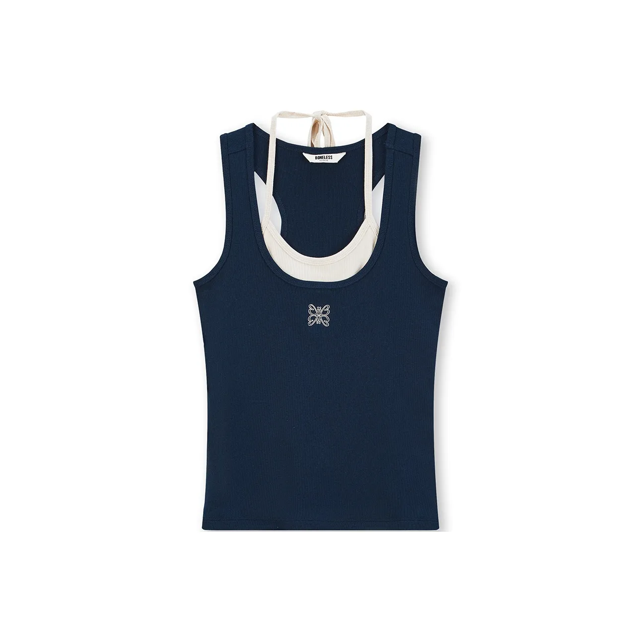 Бейсик без швов майка женский темно-синий