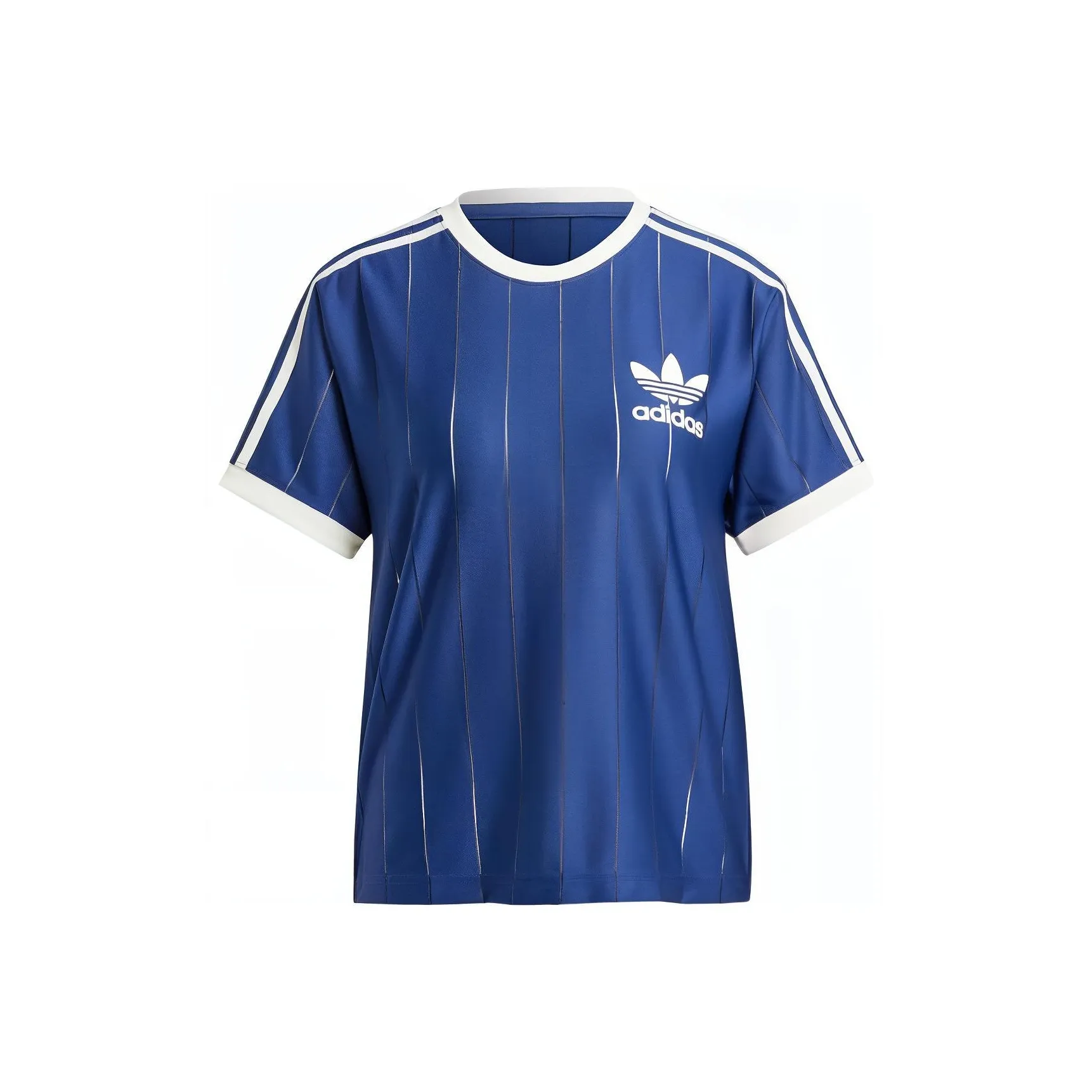 Adidas Originals 3 Stripes T Shirt Women's Dark Blue