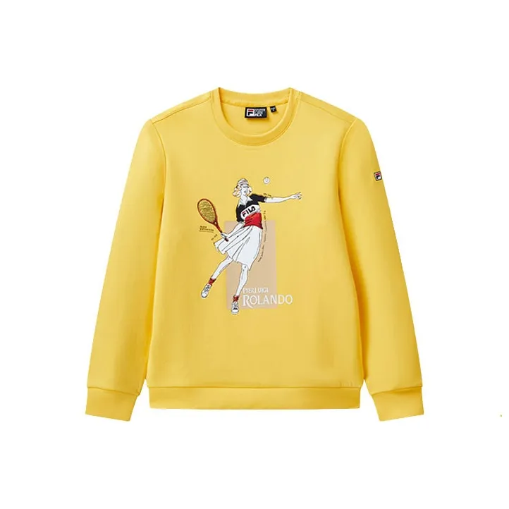 FILA Лилия Синий/желтый Женские Свитшоты