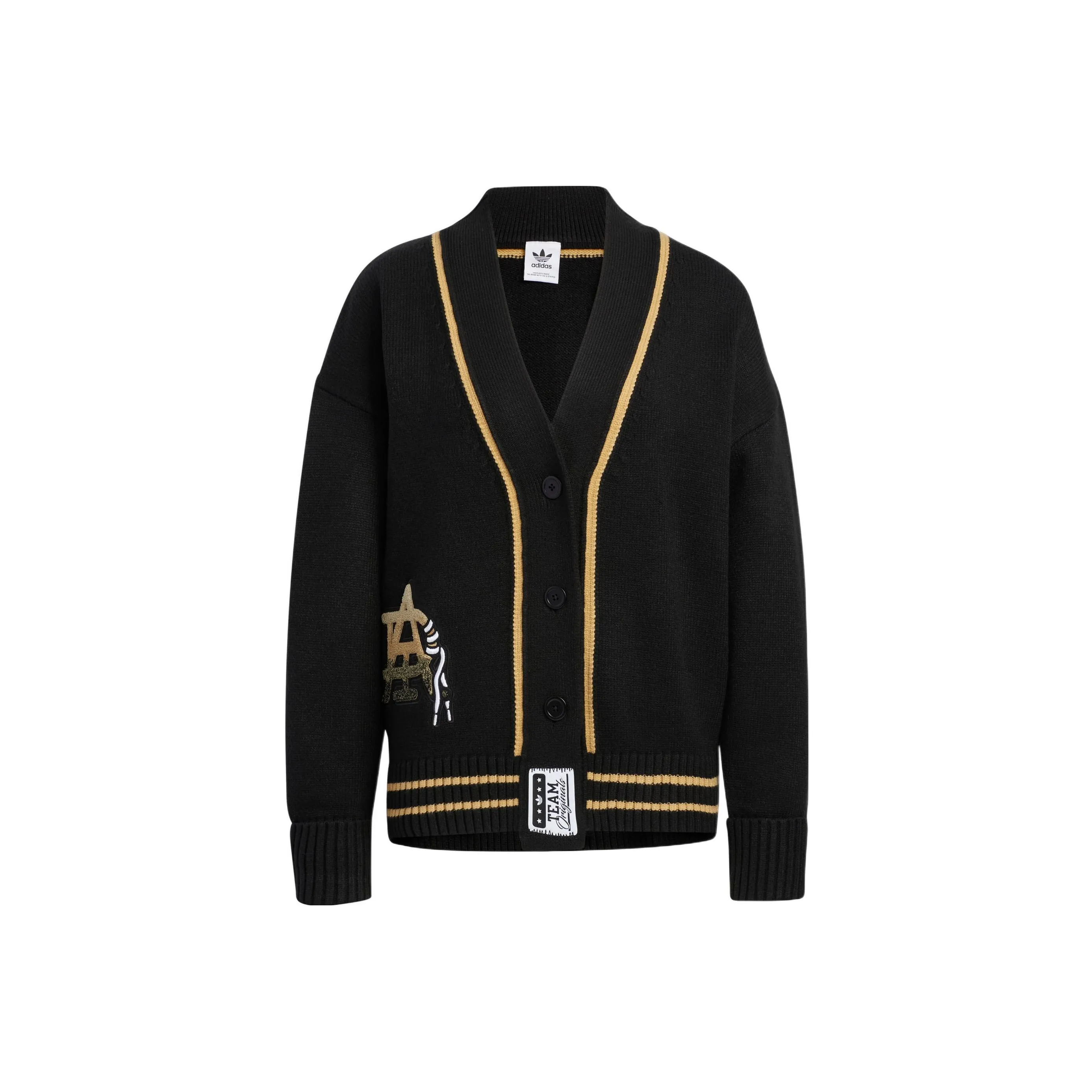 adidas originals Women's Oversized Knit Cardigan Black