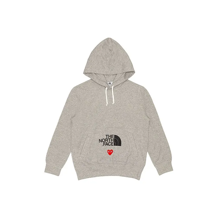 Comme Des Garcons Play Cdg X The North Face Hoodie Topgray