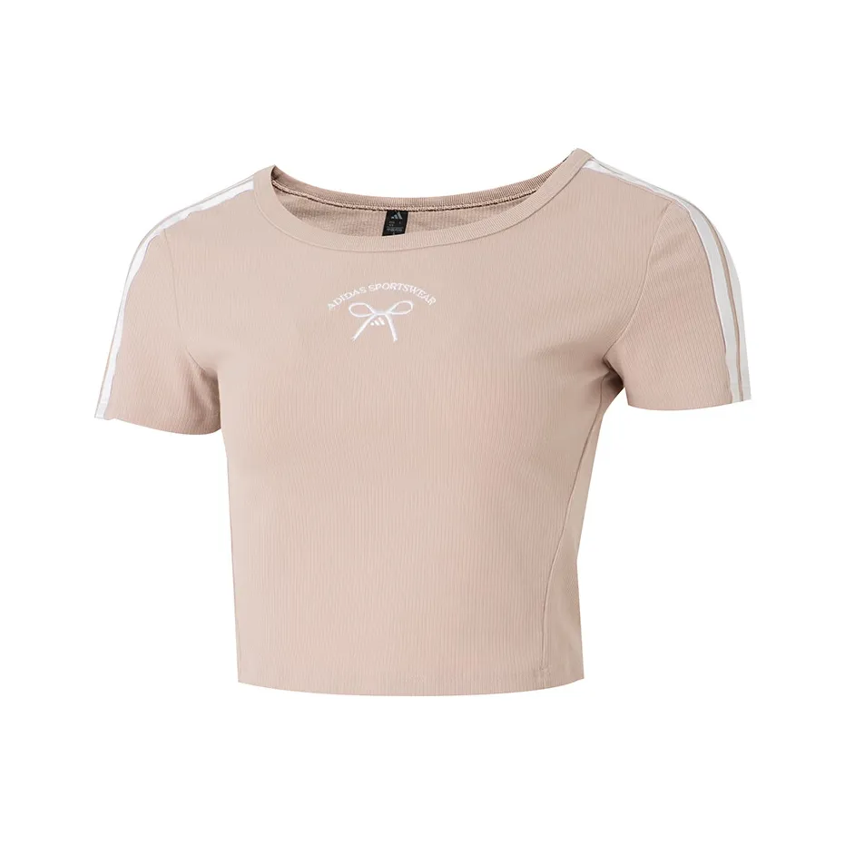 Adidas T-Shirt Женская Серый Коричневый