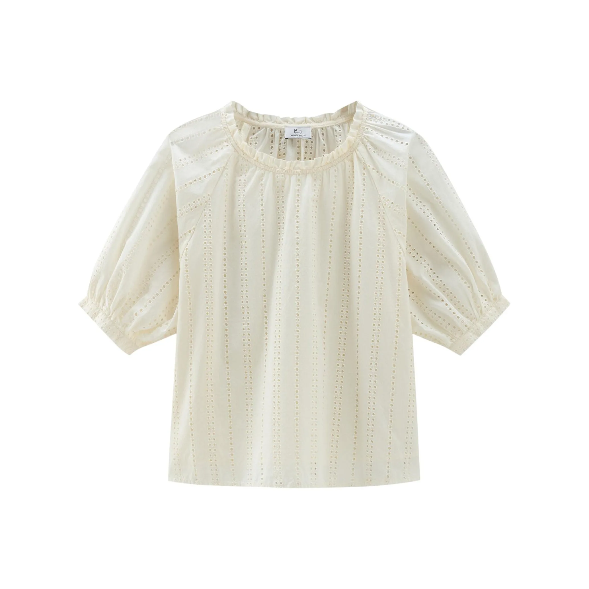 WOOLRICH Embroidered Short Sleeved Blouse