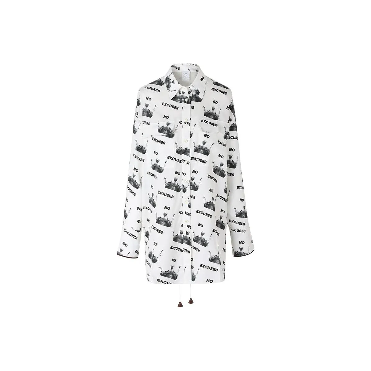 VVNK JANE PLUS Shirt Women's Printed Black Heather Gray