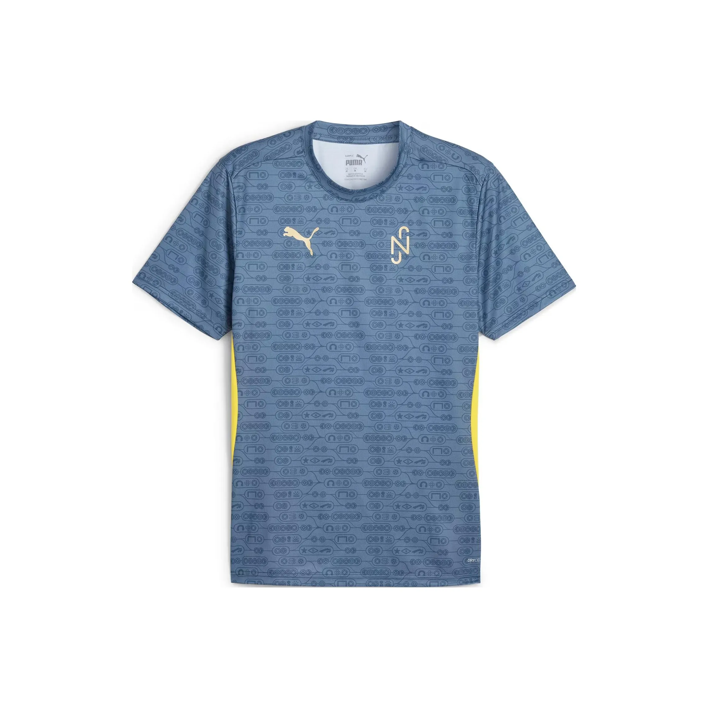 PUMA NEYMAR JR FW24 'BNA' Футбол Джерси Мужской Синий Horizon Bailey Желтый