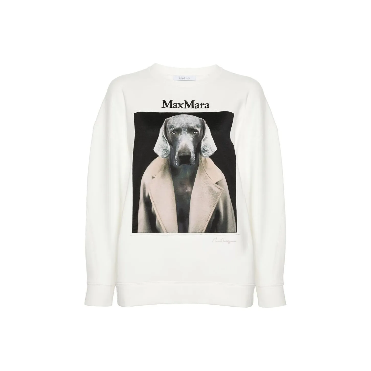 MaxMara Logo Embroidered Crewneck Sweatshirt