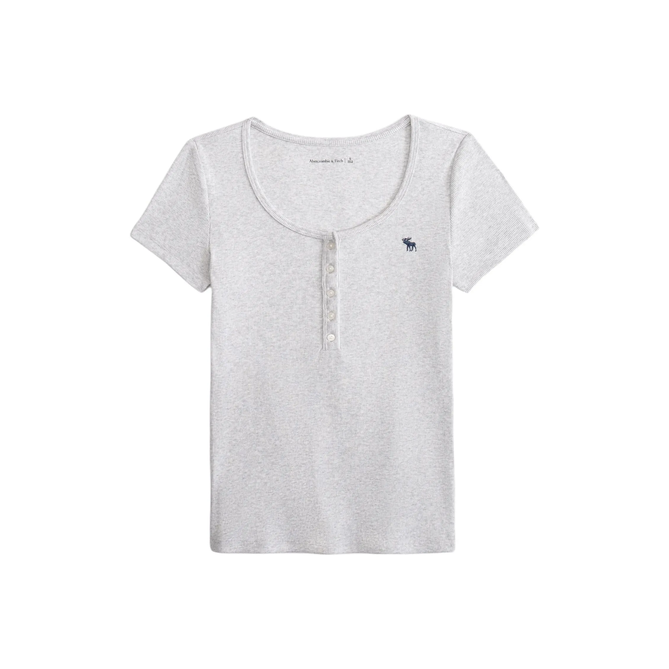 Abercrombie＆Fitch Regular T Shirt Women's Light Gray