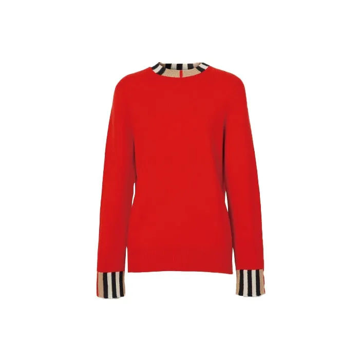 Burberry Cashmere Sweater Women's Red