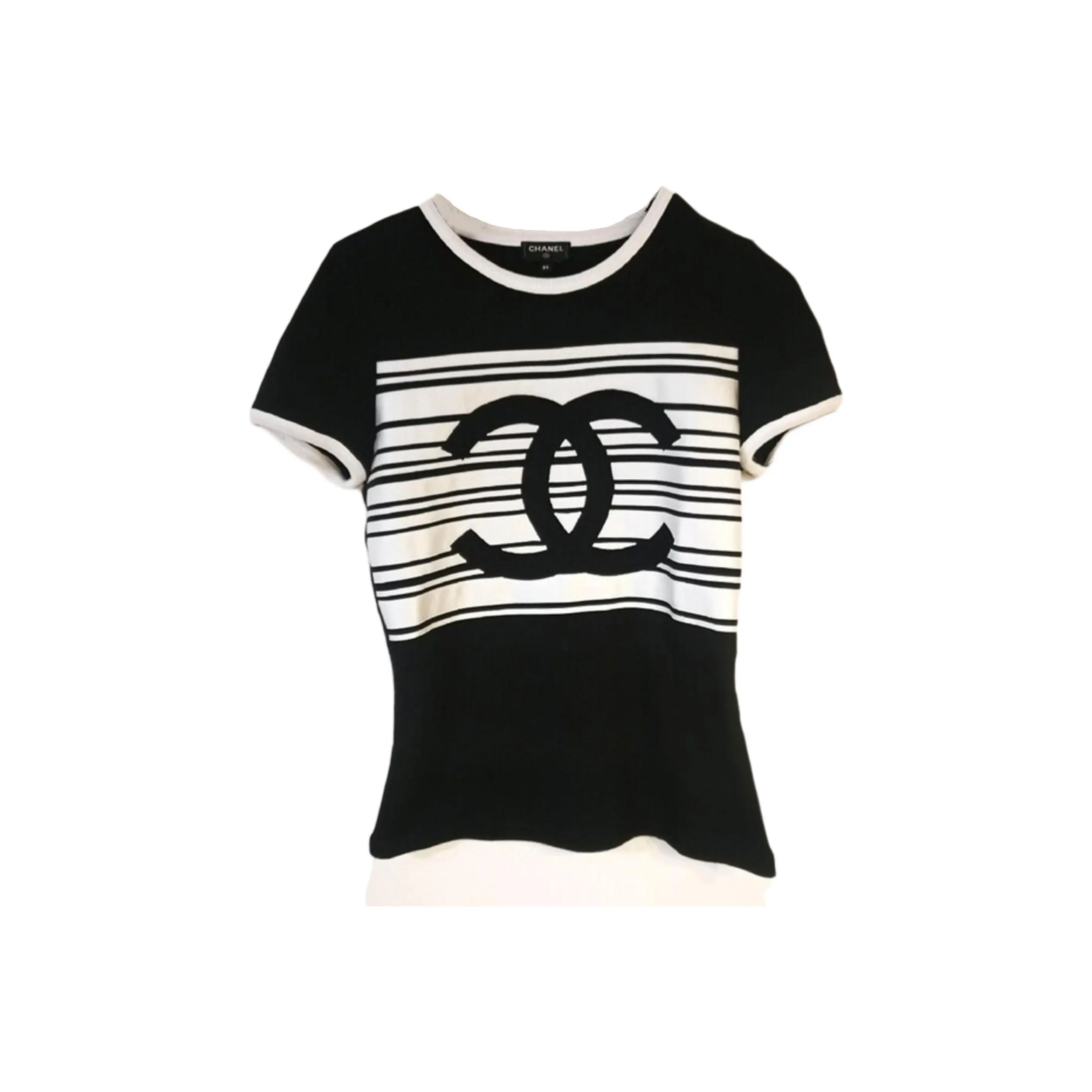 CHANEL T Shirts Women's Black