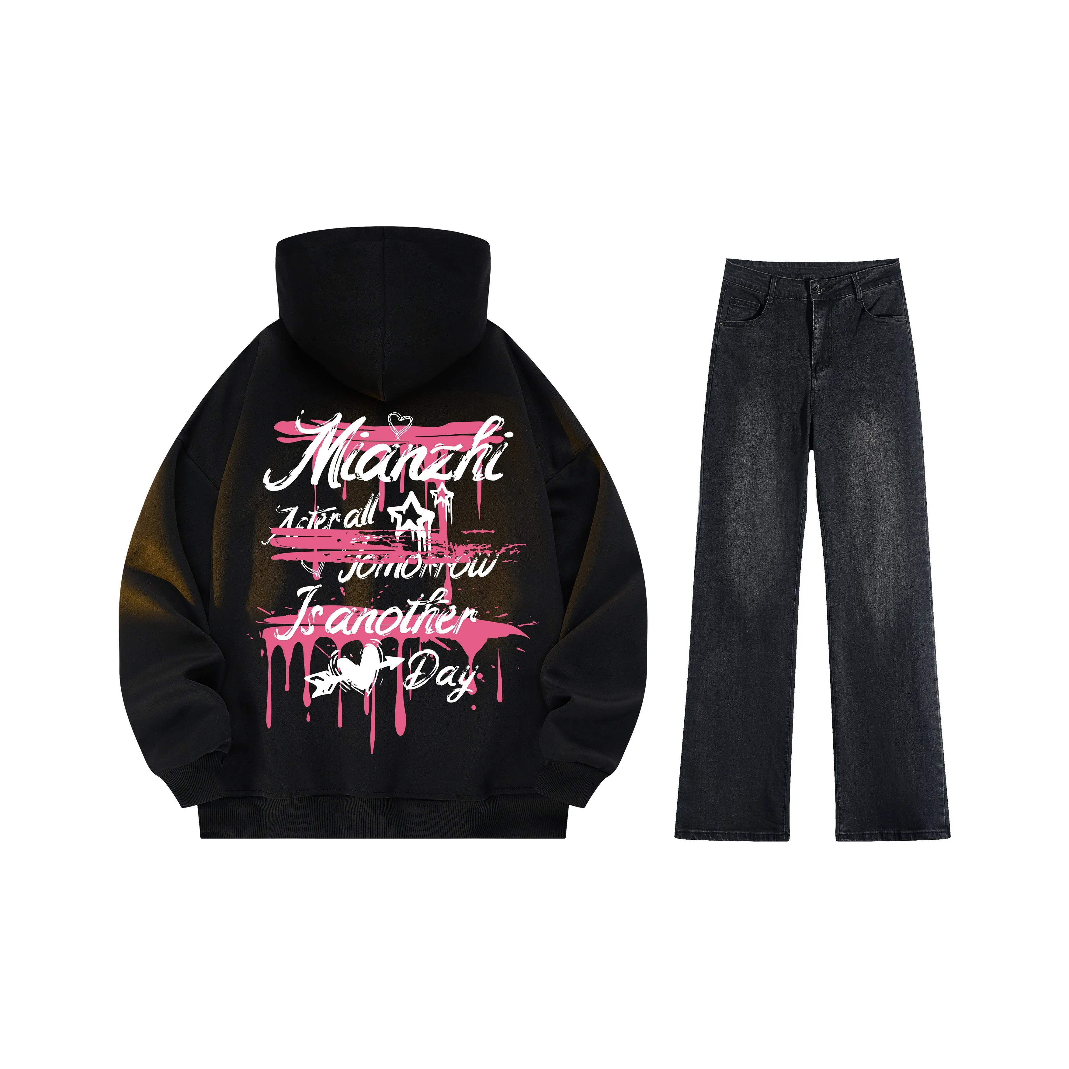 Cotton Sweatshirt Sets Unisex