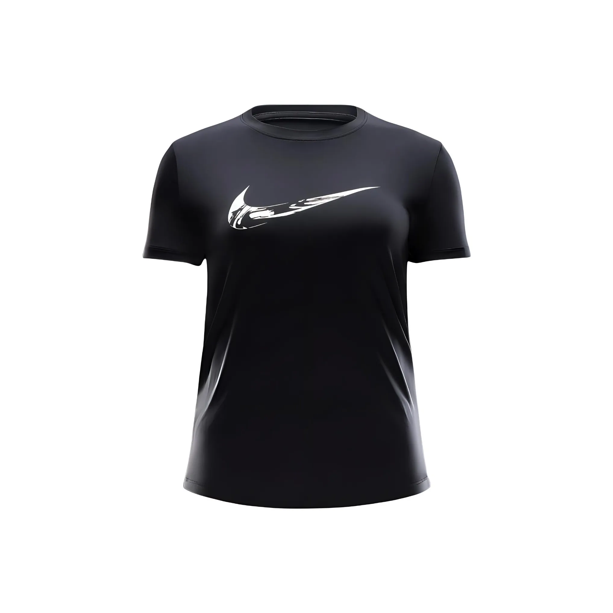 Nike Dri Fit Бег Т-Рубашка Женская Черная