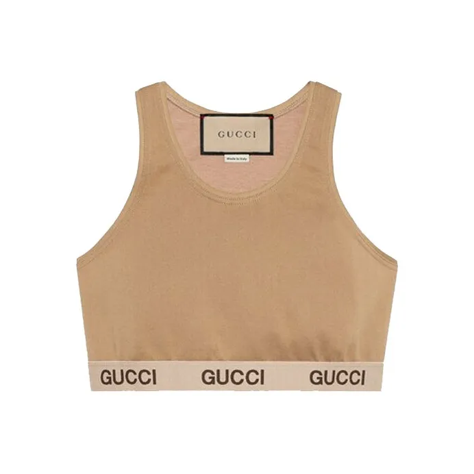 GUCCI x THE NORTH FACE Топ на бретелях Женский Коричневый