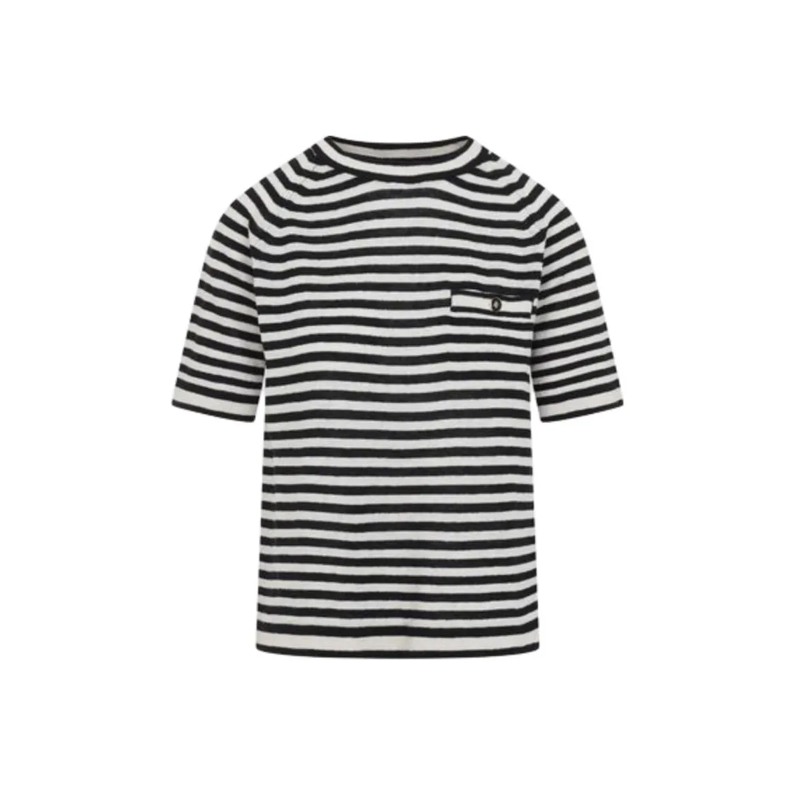 'S MAX MARA Striped Crewneck Top
