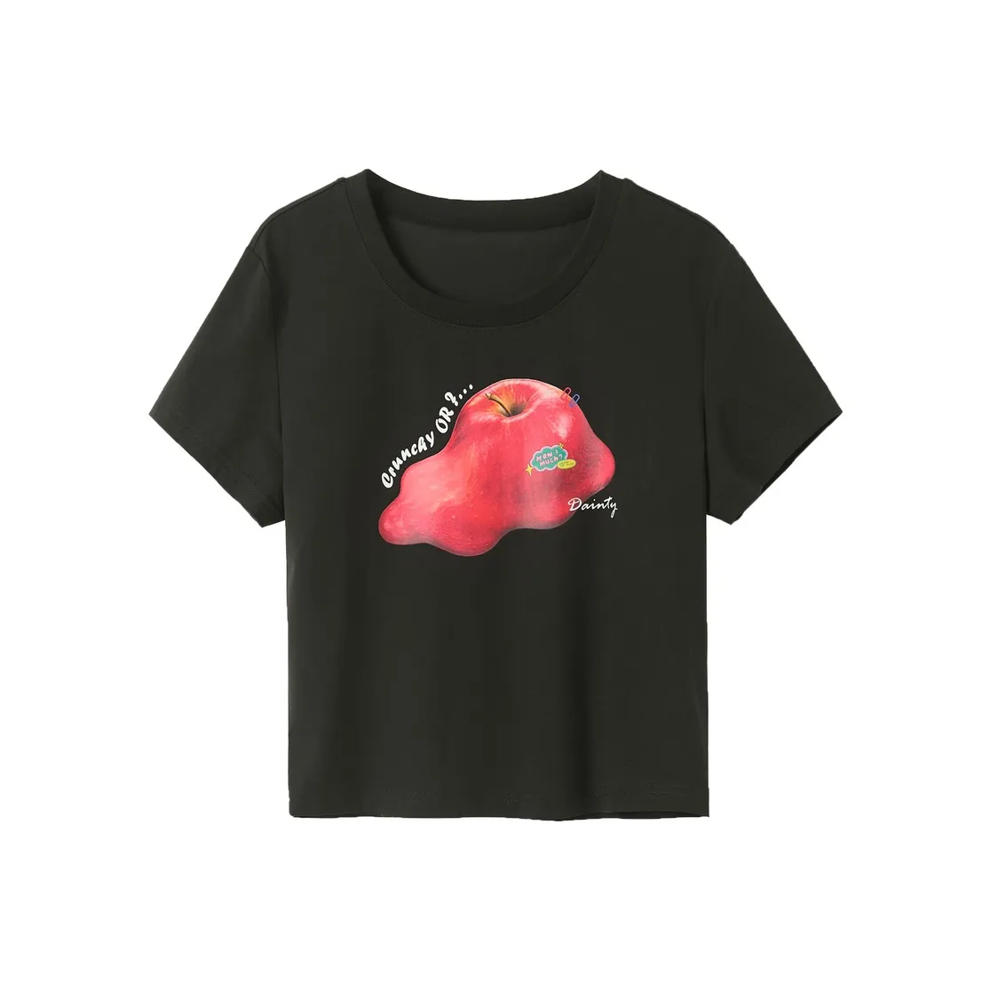 3COLOUR T-Shirt Женская Классический Черный