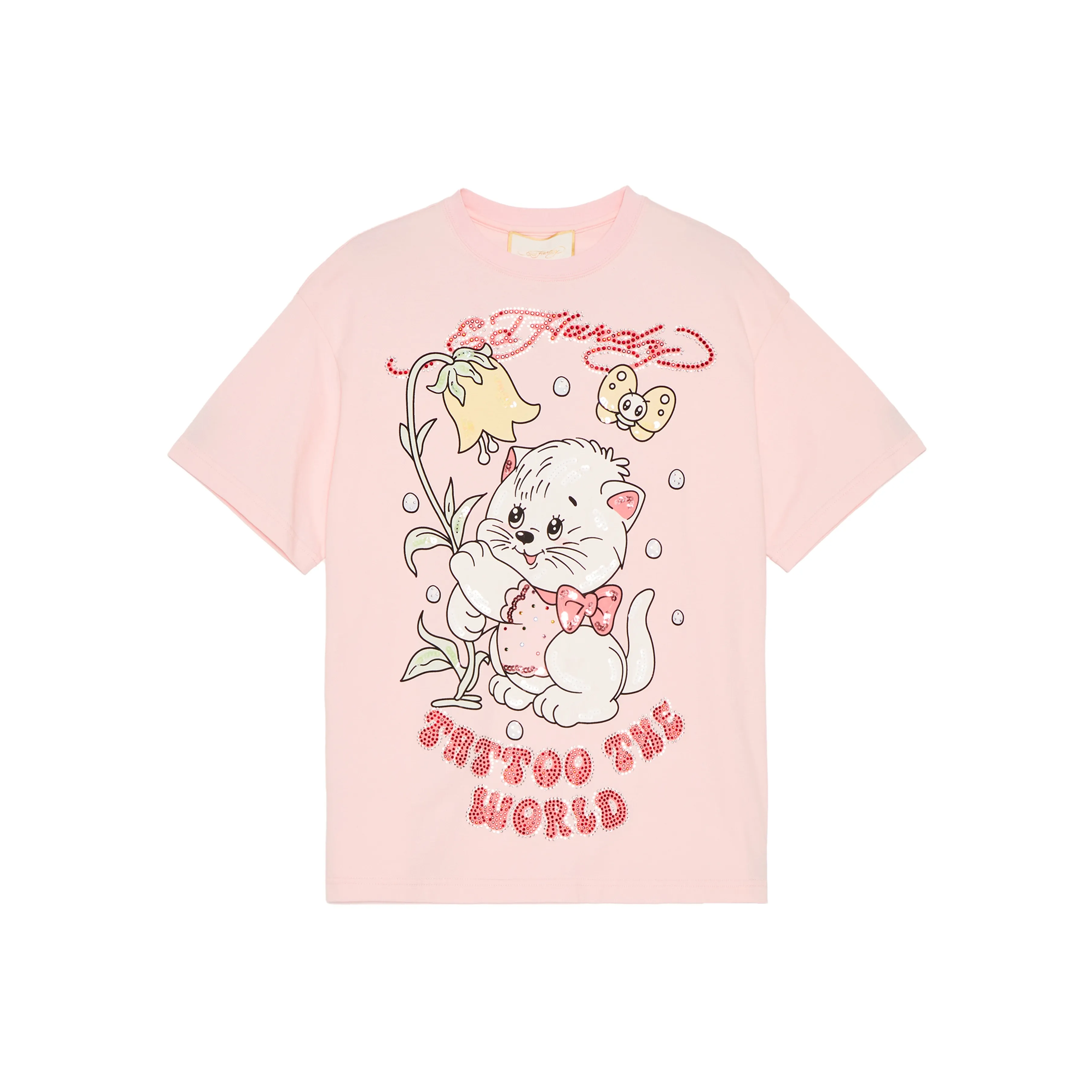 Ed Hardy T-Shirts Women's Cherry Blossom Pink E1PBW401