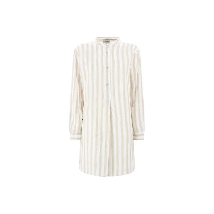 WOOLRICH Long Mandarin Collar Shirt