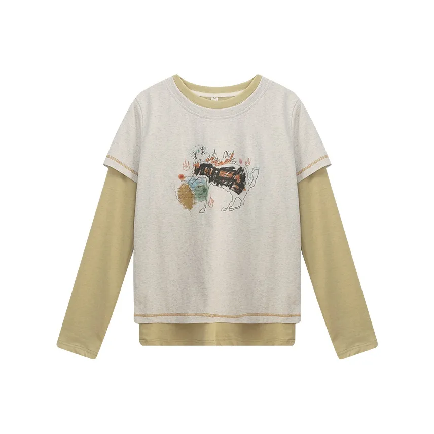 HOT HORSE T Shirt Unisex Yellow Gray