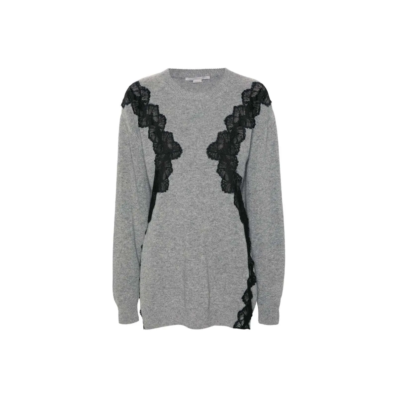 Stella McCartney Lace detail Wool Minidress