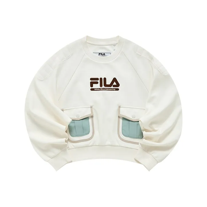 FILA FUSION WM White Mountain Collaboration FILAX WHITE MOUNTAINEERING Sweatshirt Women's Maple White