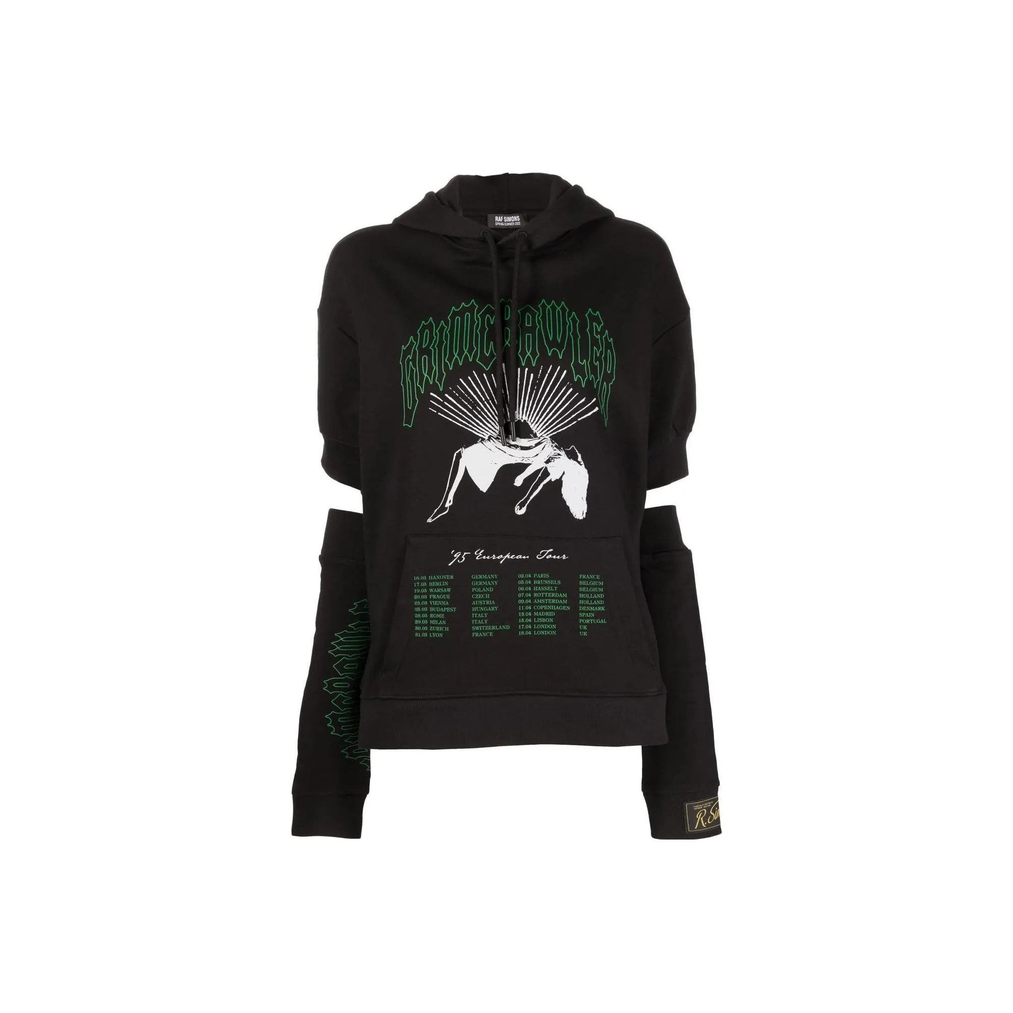 RAF SIMONS Grimrawler print Hoodie