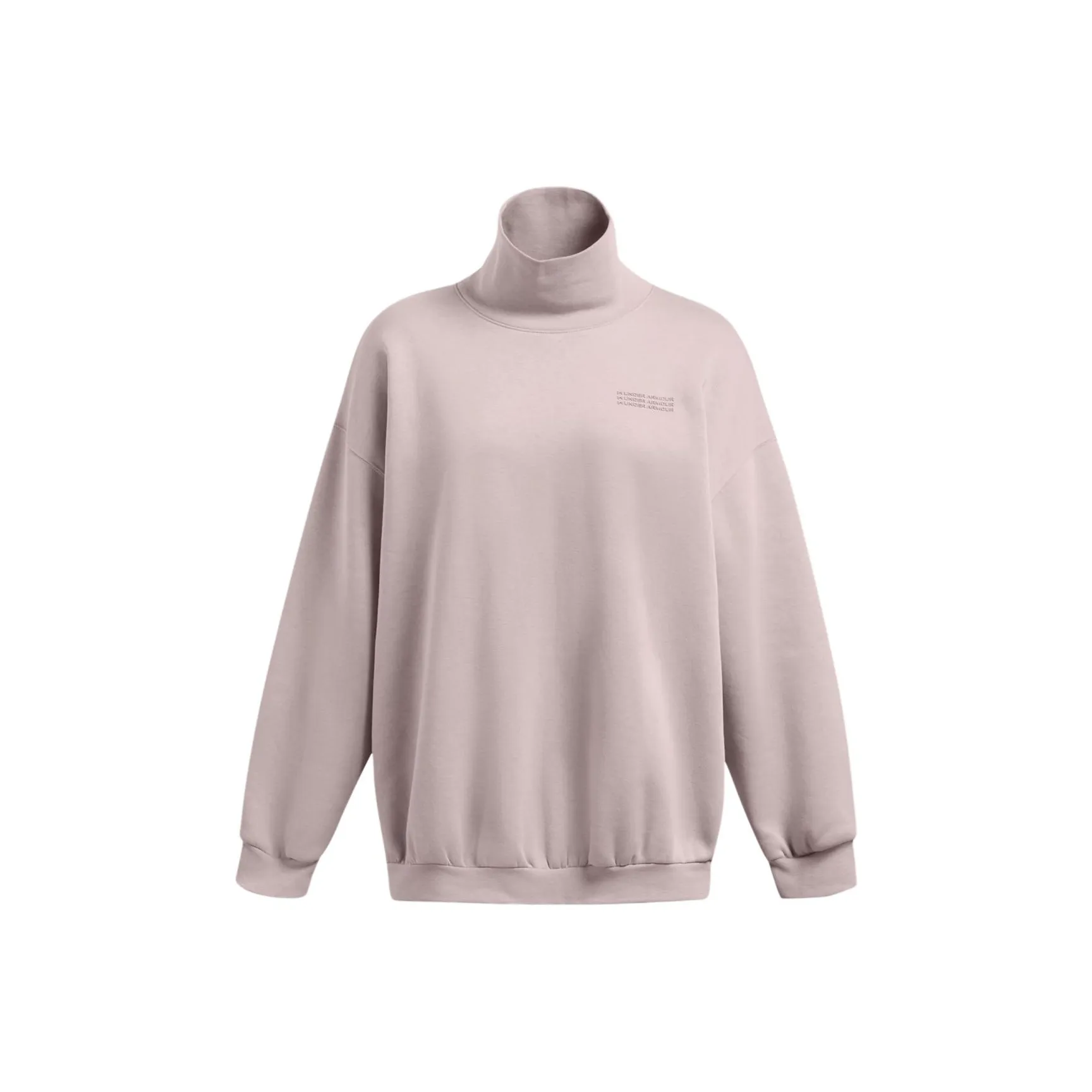 Under Armour Icon Флис OVERSIZED Mock CREW SWEATSHIRT Женские Leela Серый