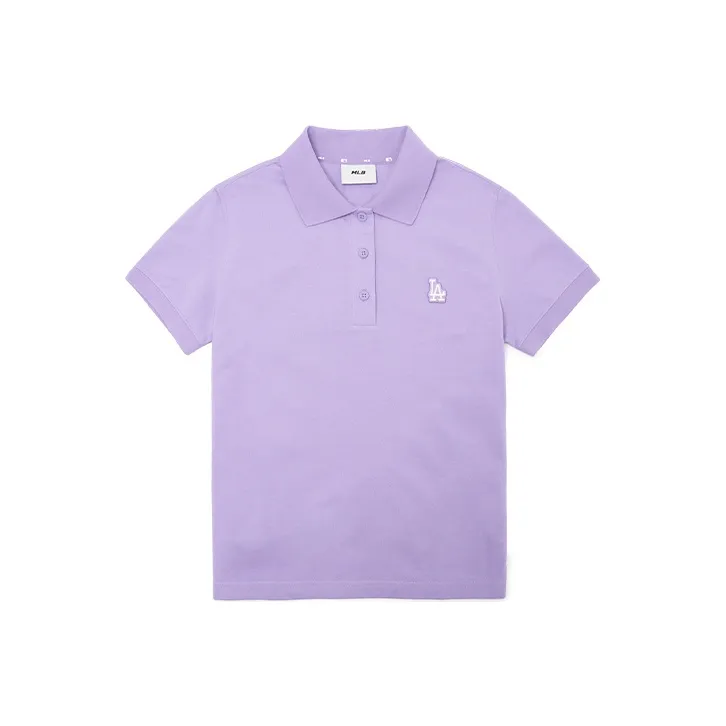 MLB Base Logo Polo Shirts Women's Purple
