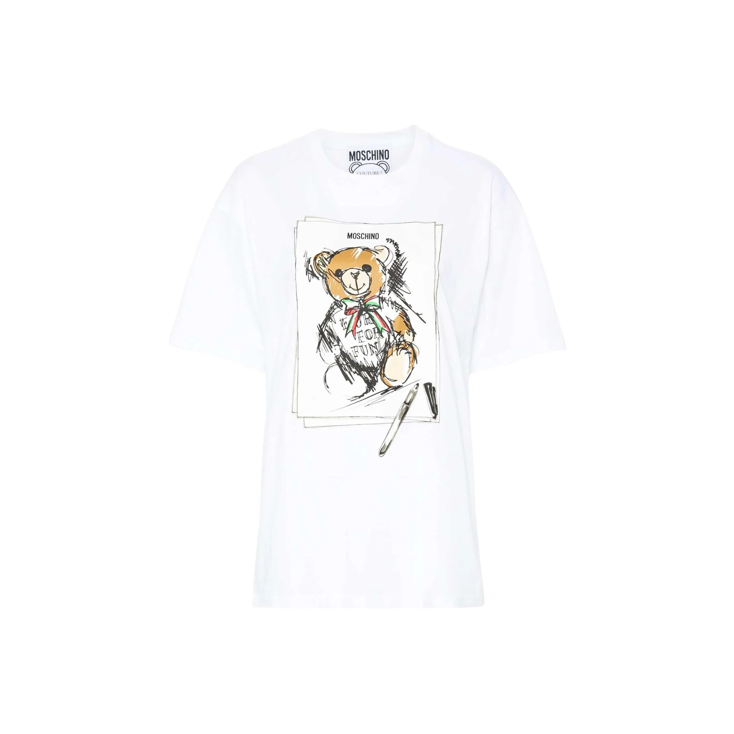 MOSCHINO Graphic Printed Crewneck T-Shirt