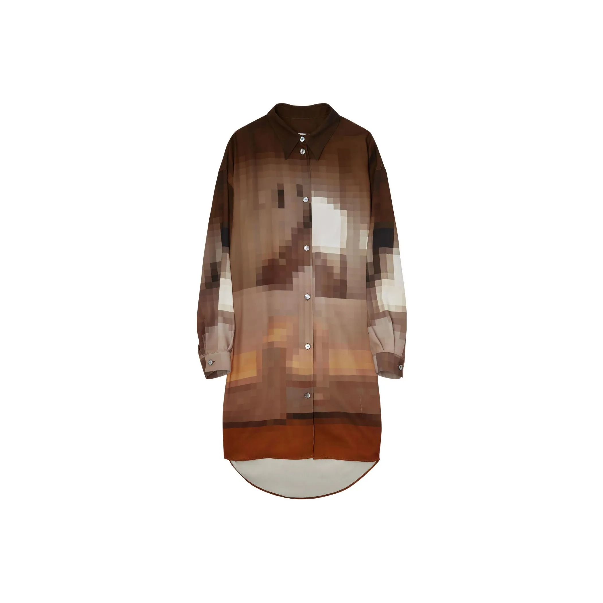 MM6 Maison Margiela Коричневые Женские Рубашки