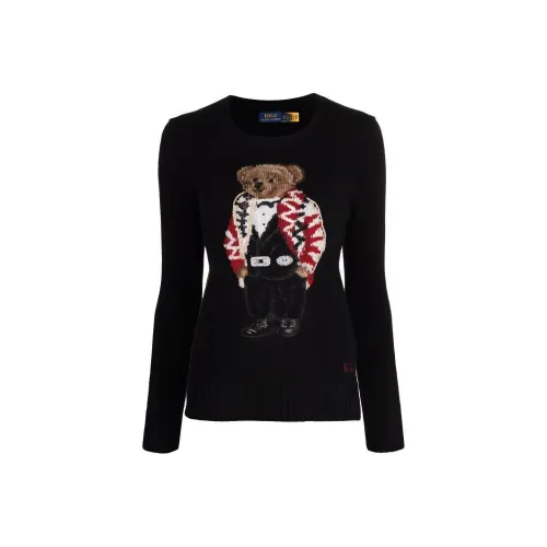 Polo Ralph Lauren Черные Женские Кашемировые Свитеры