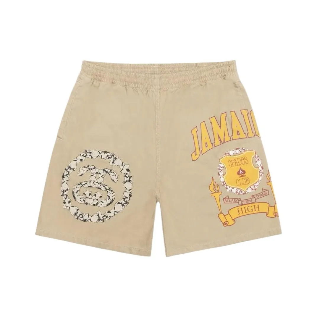 Denim Tears X Stussy Jamaica High Khaki Short