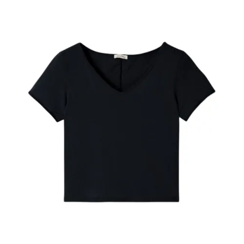 AMERICAN VINTAGE A.M Винтажные черные женские футболки