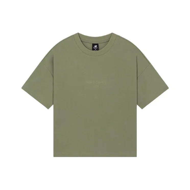 New Balance T-Shirt Женская Темно-зеленый