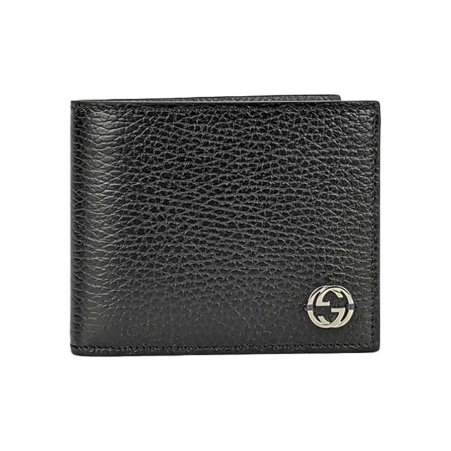 GUCCI Leather Wallet Men's Black