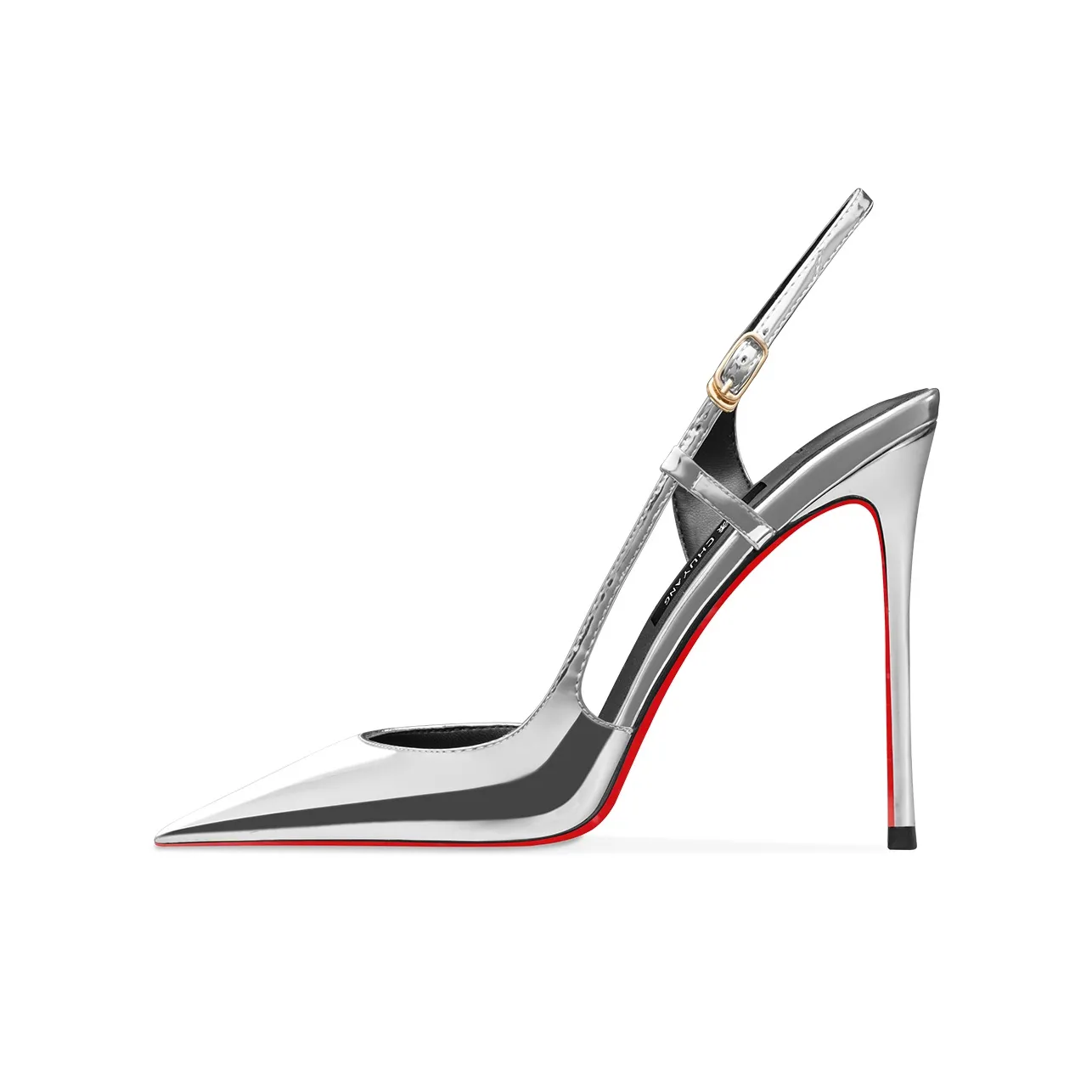 CHUYANG Узкий каблук Высокие каблуки Женские Серебряные