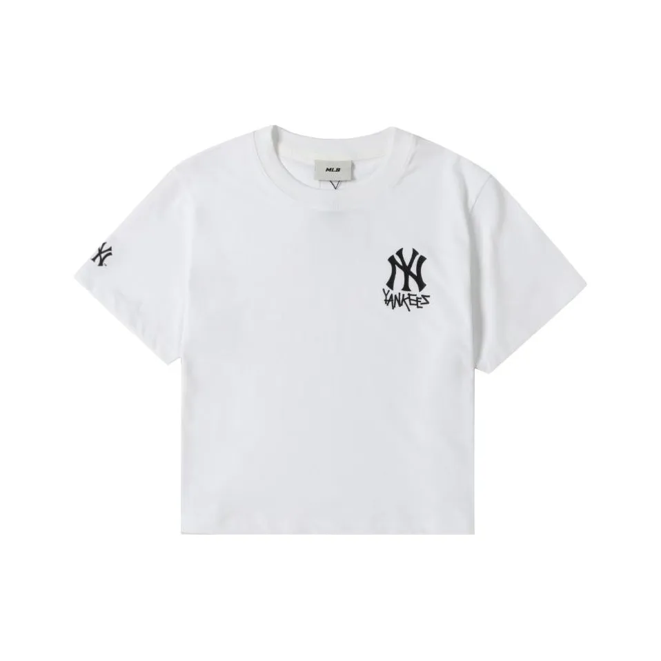 MLB New York Yankees T Shirts Women's Ecru